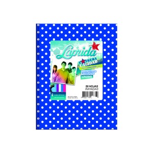 LAPRIDA CUADERNO LUNAR AZUL RAYADO T/D x 50hj(1x1)